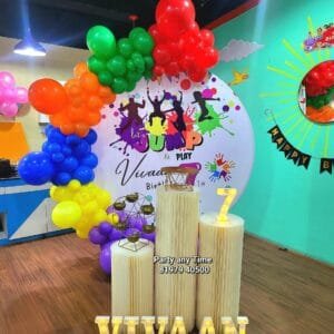 jump and play theme decorations