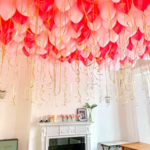 Surprise Balloons On Ceiling