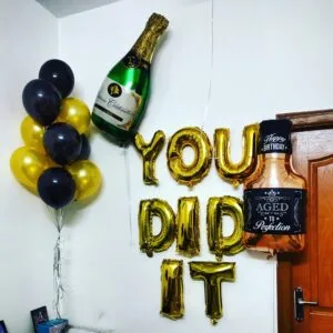 you did it