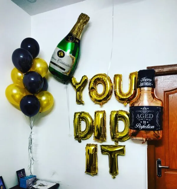 you did it