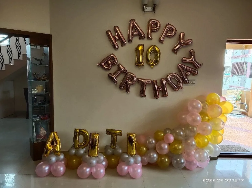 small birthday decoration home