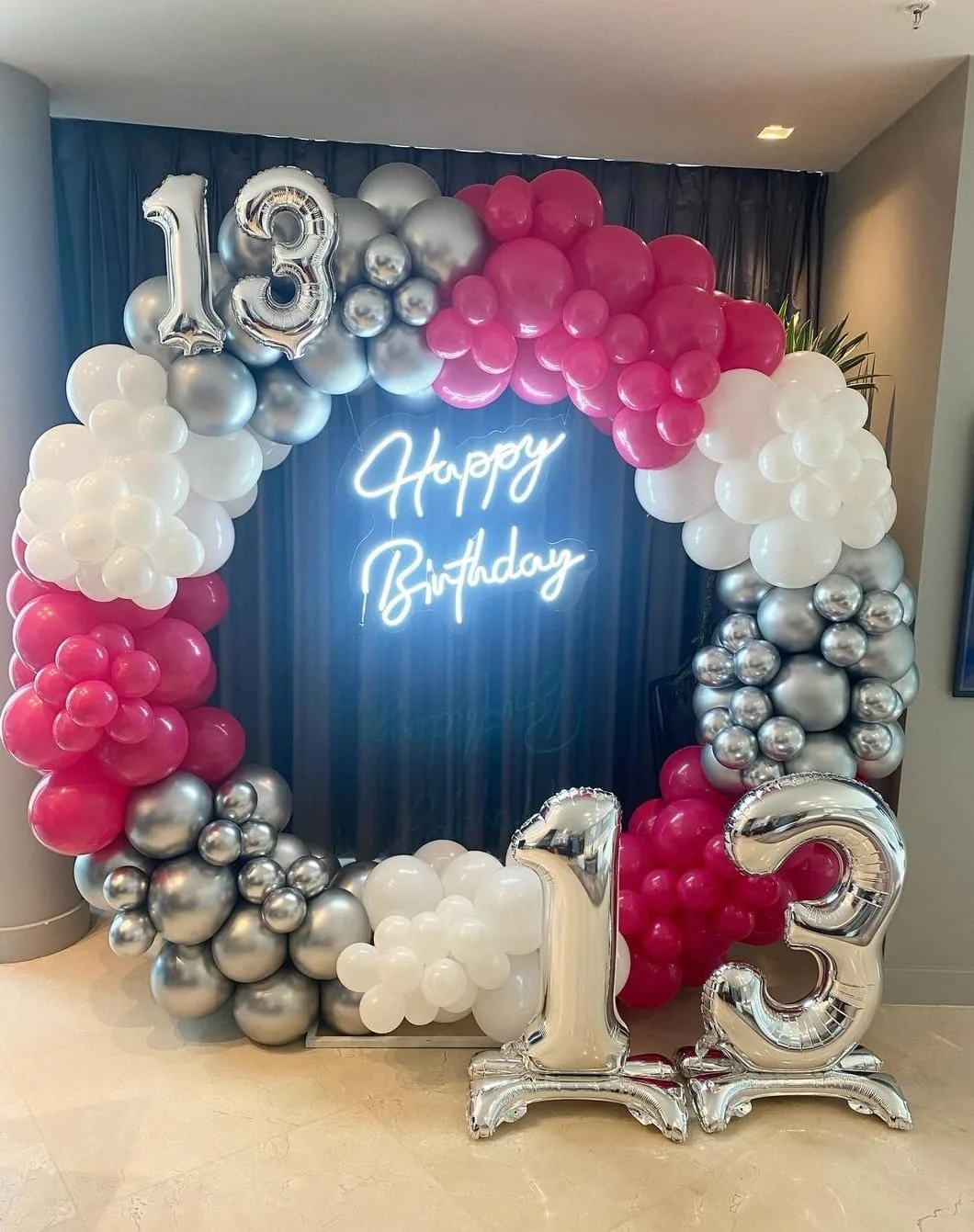 round arch happy birthday