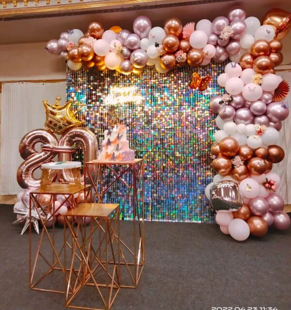 premium balloon decoration theme