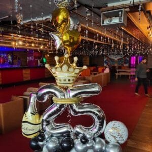 number balloon with helium