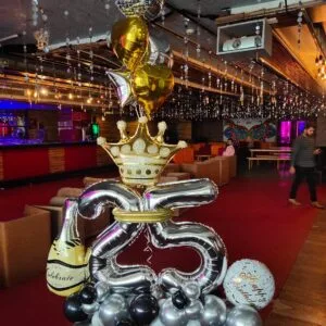 number balloon with helium