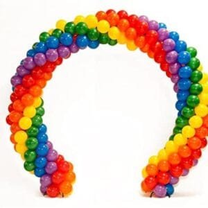 Rainbow Round Balloon Arch