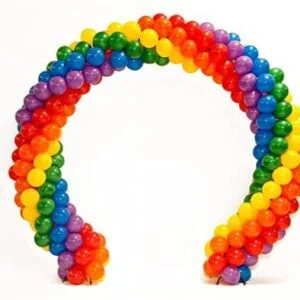 Rainbow Round Balloon Arch