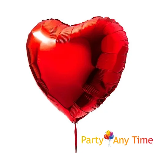 Heart shaped foil balloons