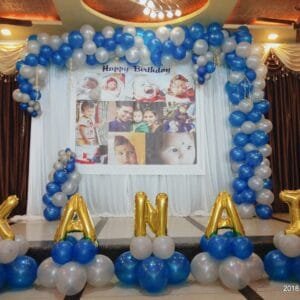 Blue Balloon Theme Decoration
