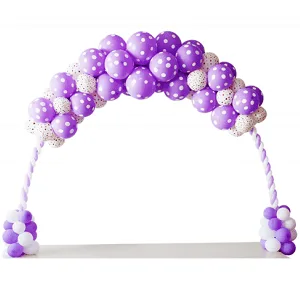 style polka dot balloon arch
