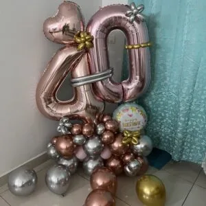 40th birthday decorations bouquet