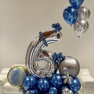 6 number bouquet (customise decoration)