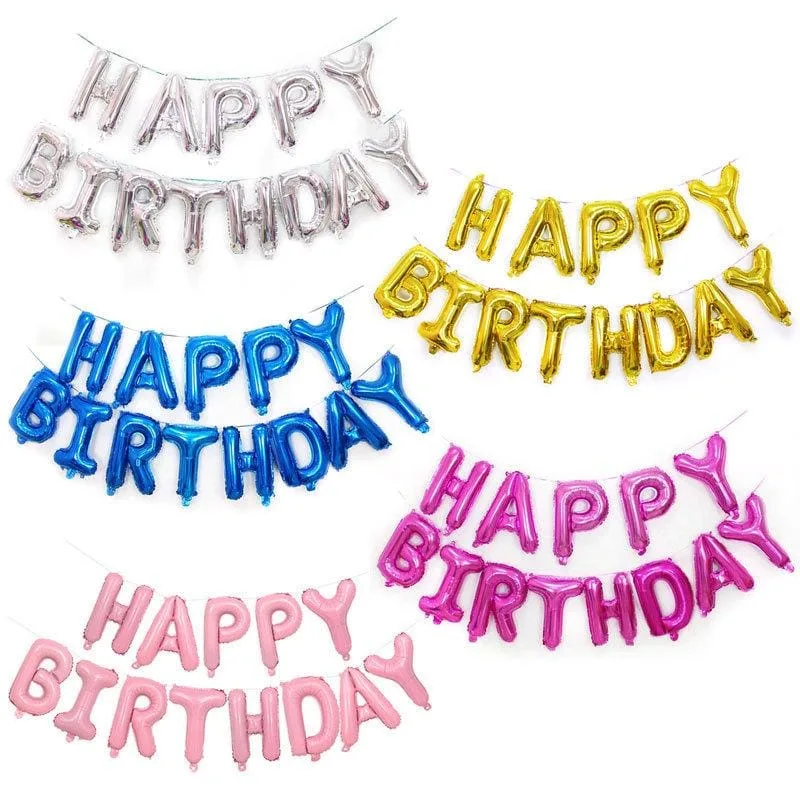 Happy Birthday Foil Balloons - Image 2