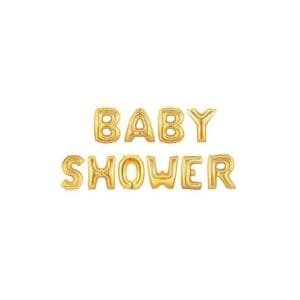 BABY SHOWER Gold Foil Balloon